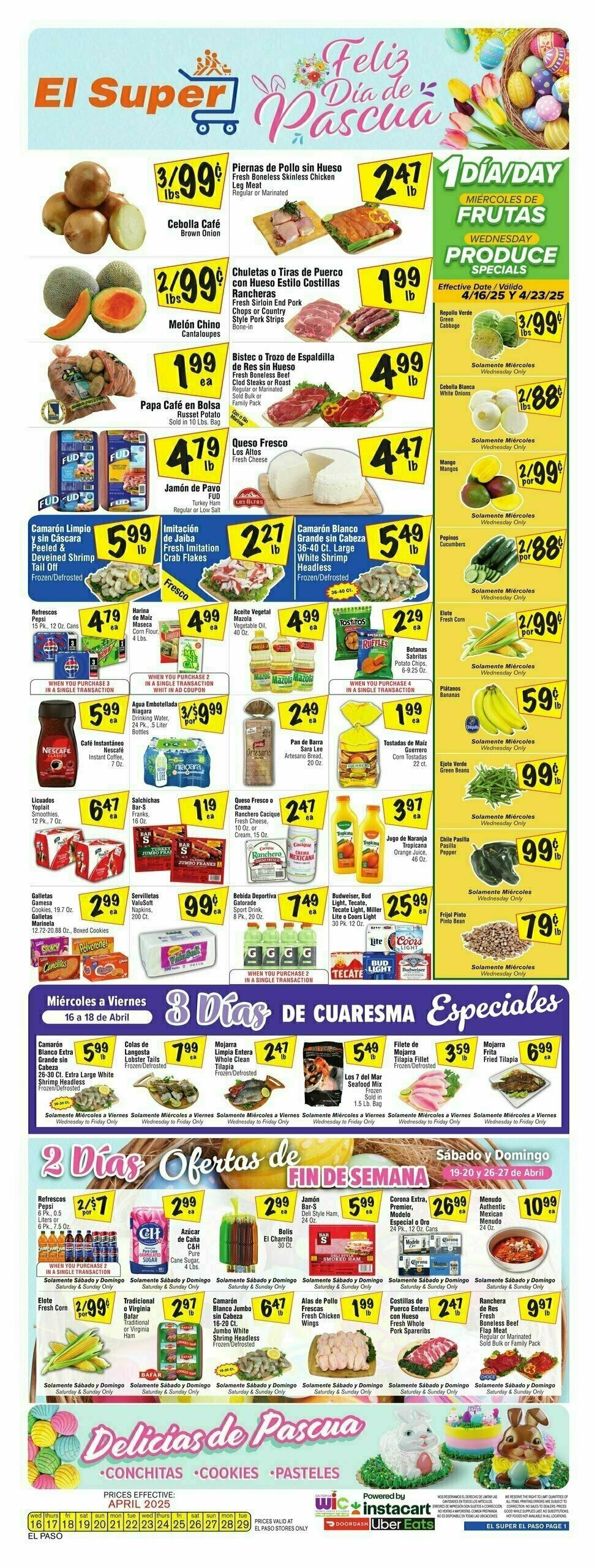 El Super Markets Weekly Ad from April 23