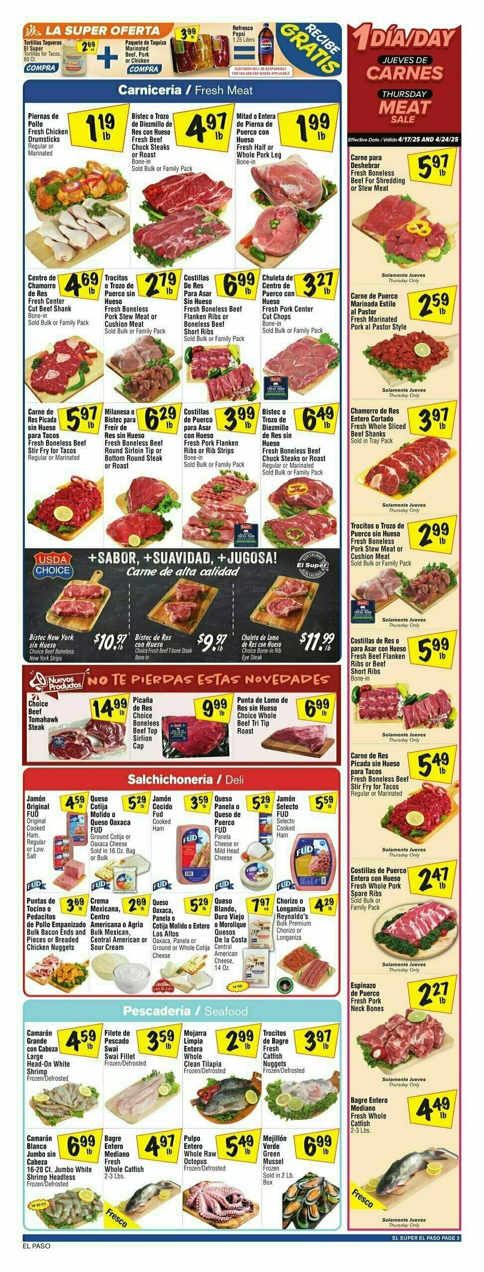 El Super Markets Weekly Ad from April 23