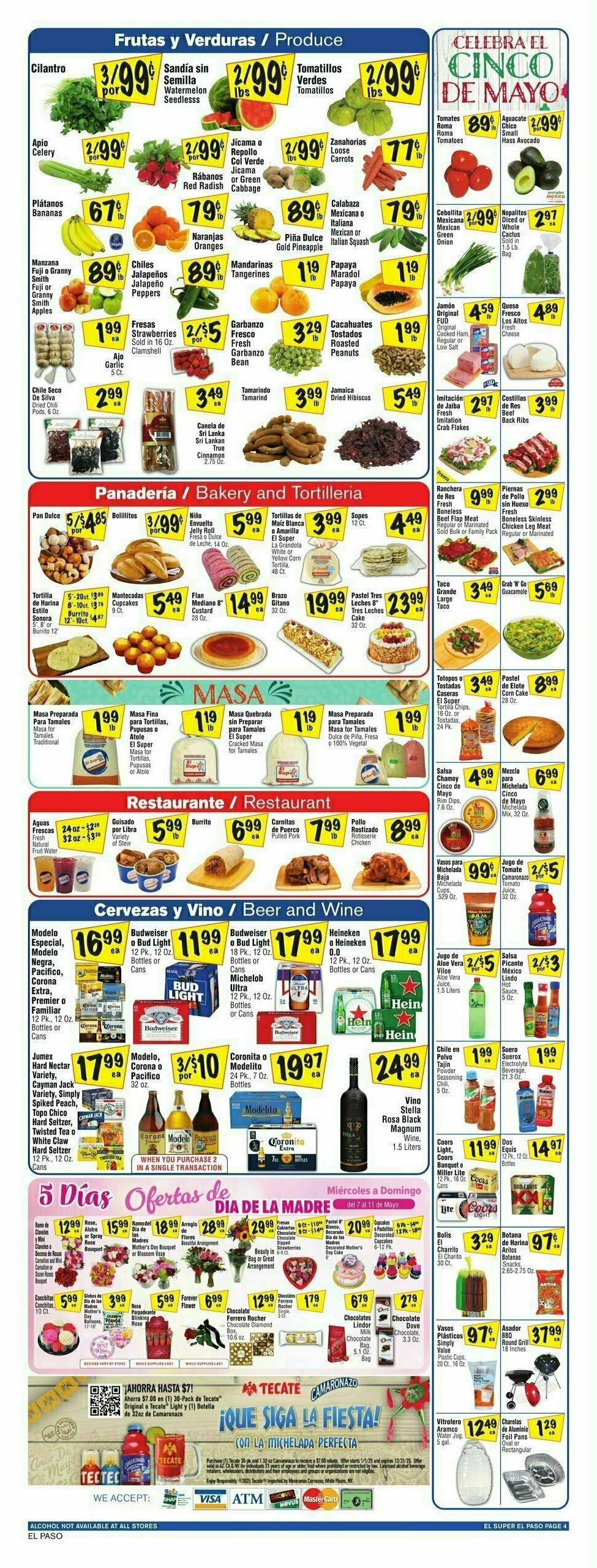 El Super Markets Weekly Ad from April 30