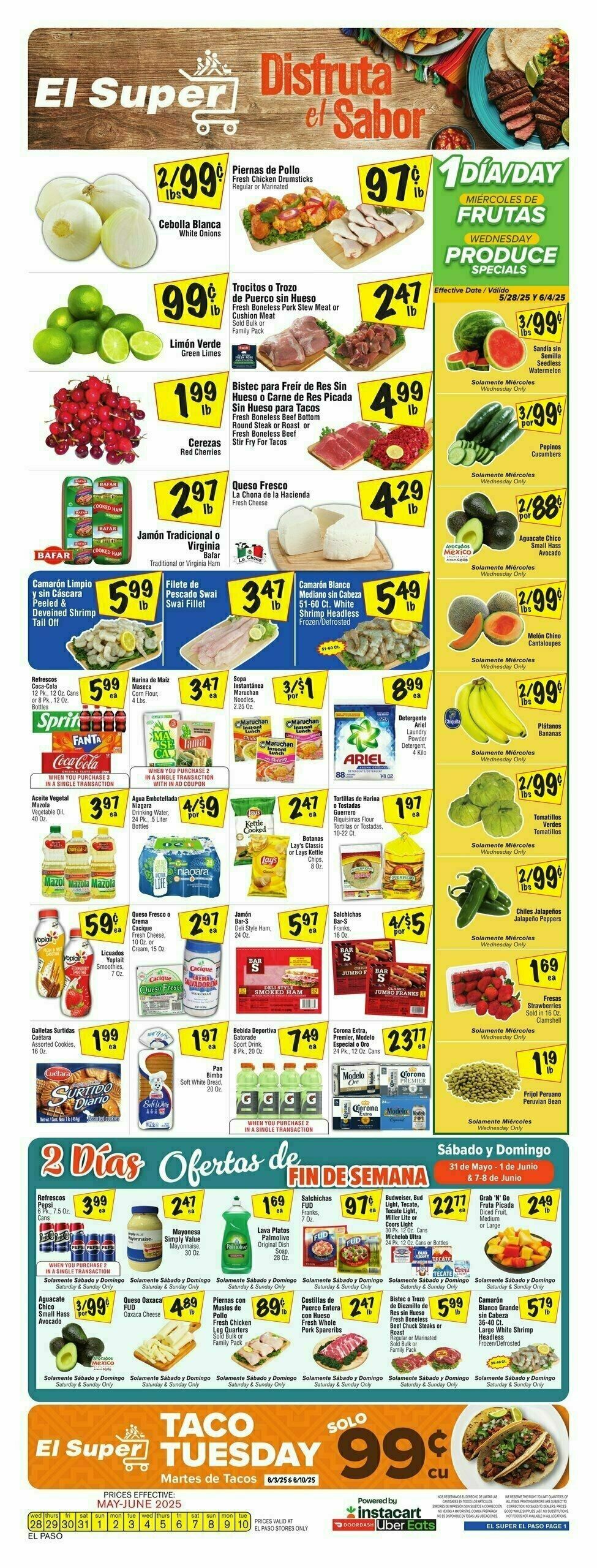 El Super Markets Weekly Ad from June 4