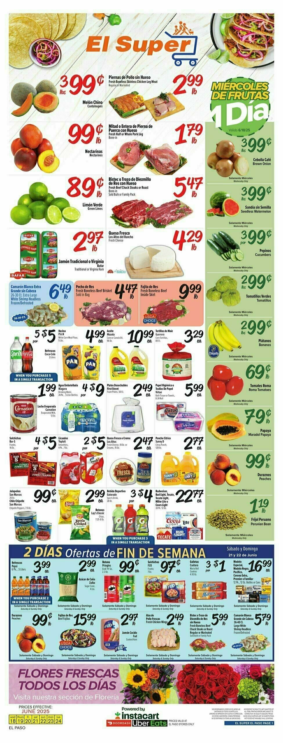 El Super Markets Weekly Ad from June 18