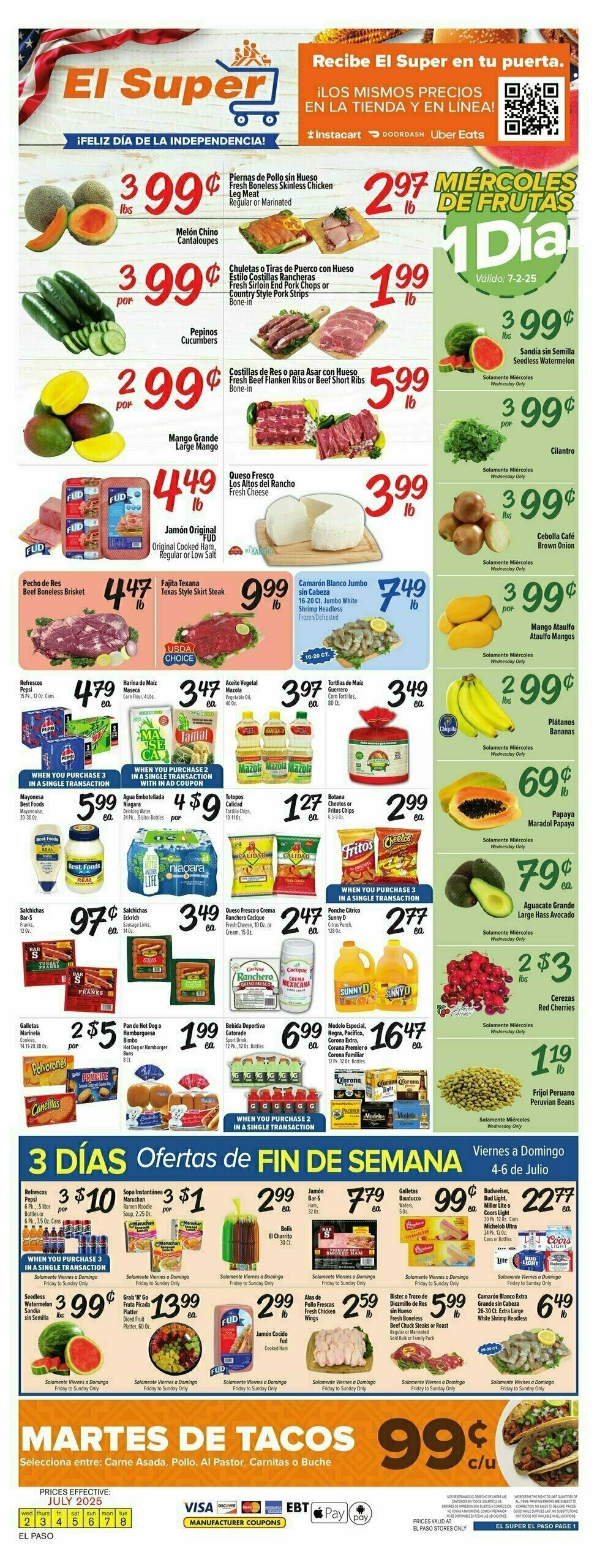 El Super Markets Weekly Ad from July 2