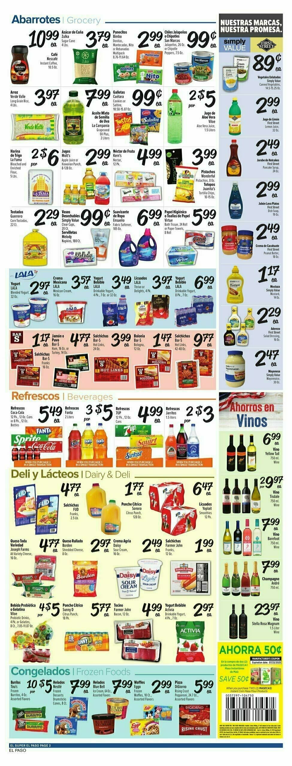 El Super Markets Weekly Ad from July 2