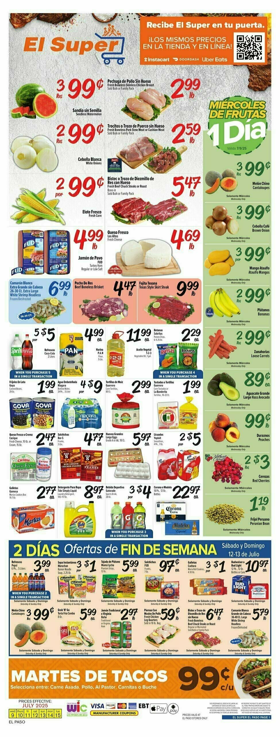 El Super Markets Weekly Ad from July 9