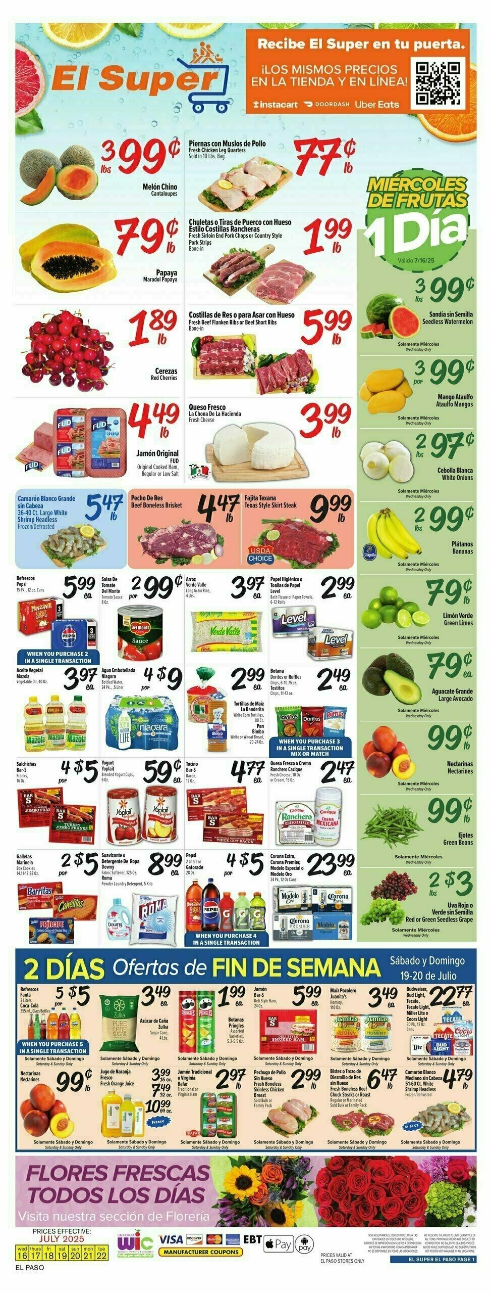 El Super Markets Weekly Ad from July 16