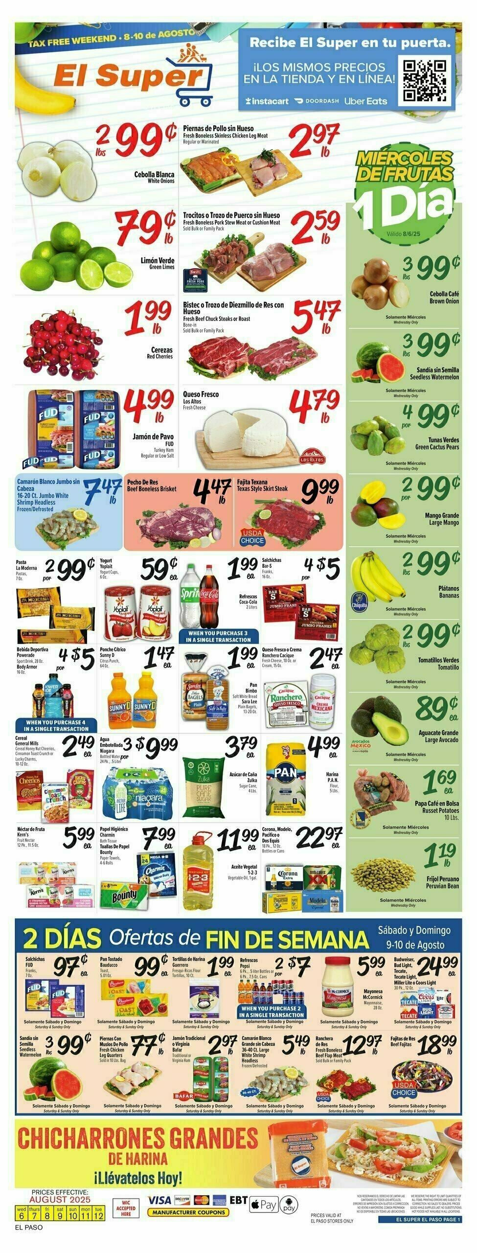 El Super Markets Weekly Ad from August 6