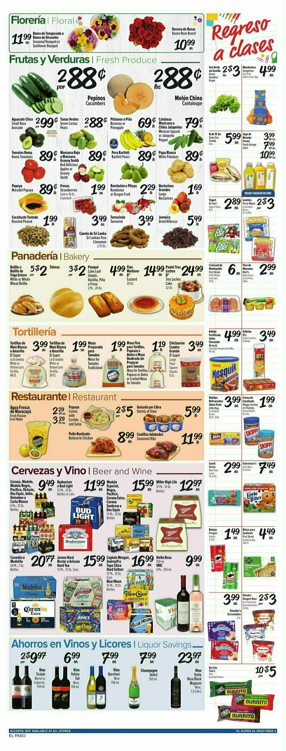 El Super Markets Weekly Ad from August 6