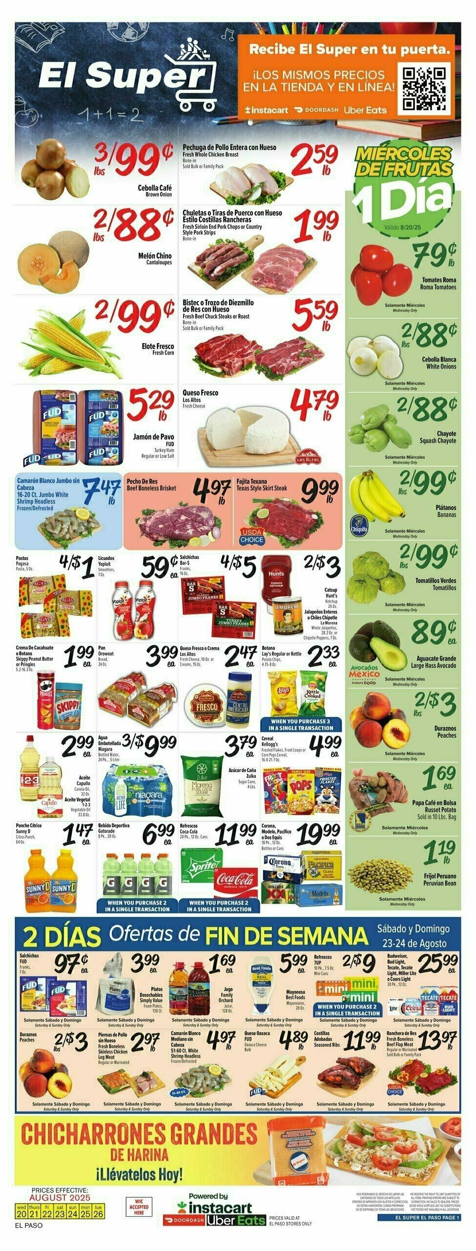 El Super Markets Weekly Ad from August 20