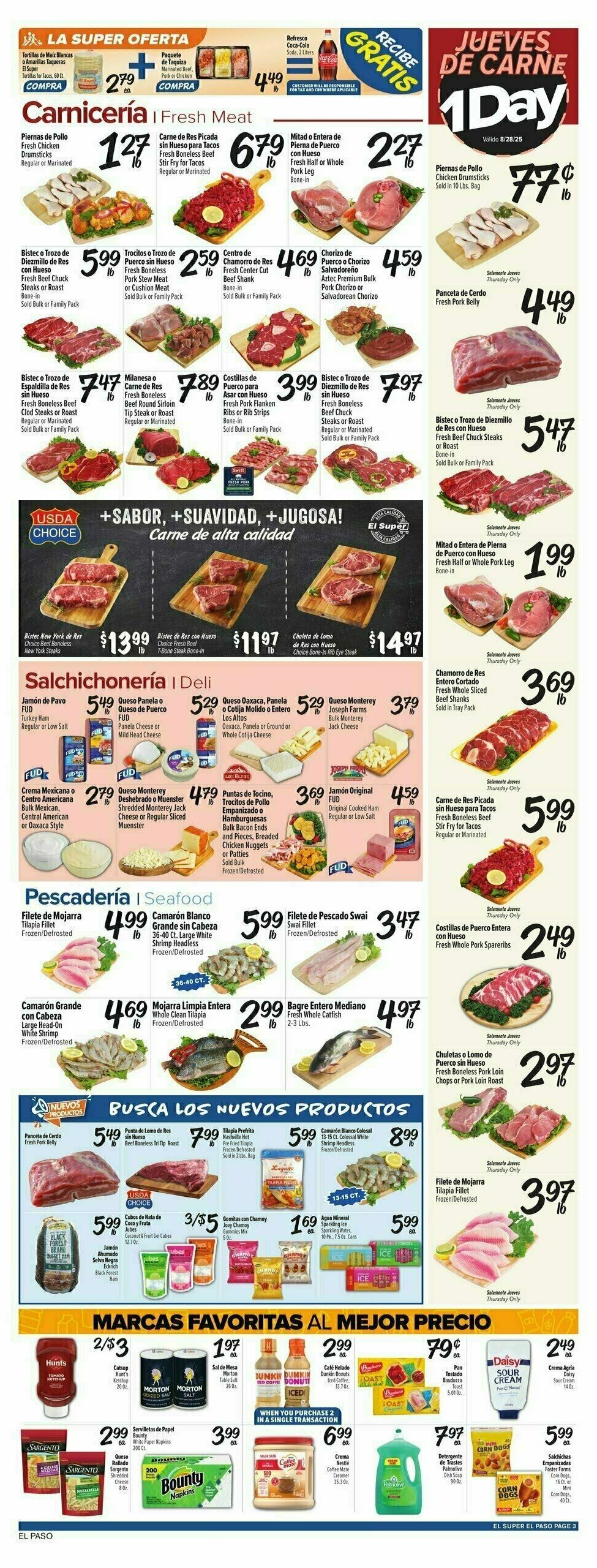 El Super Markets Weekly Ad from August 27