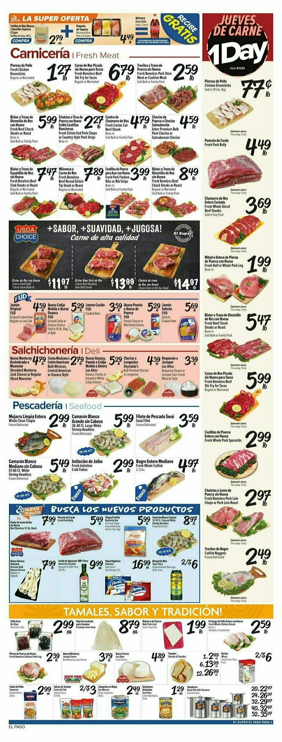 El Super Markets Weekly Ad from September 10