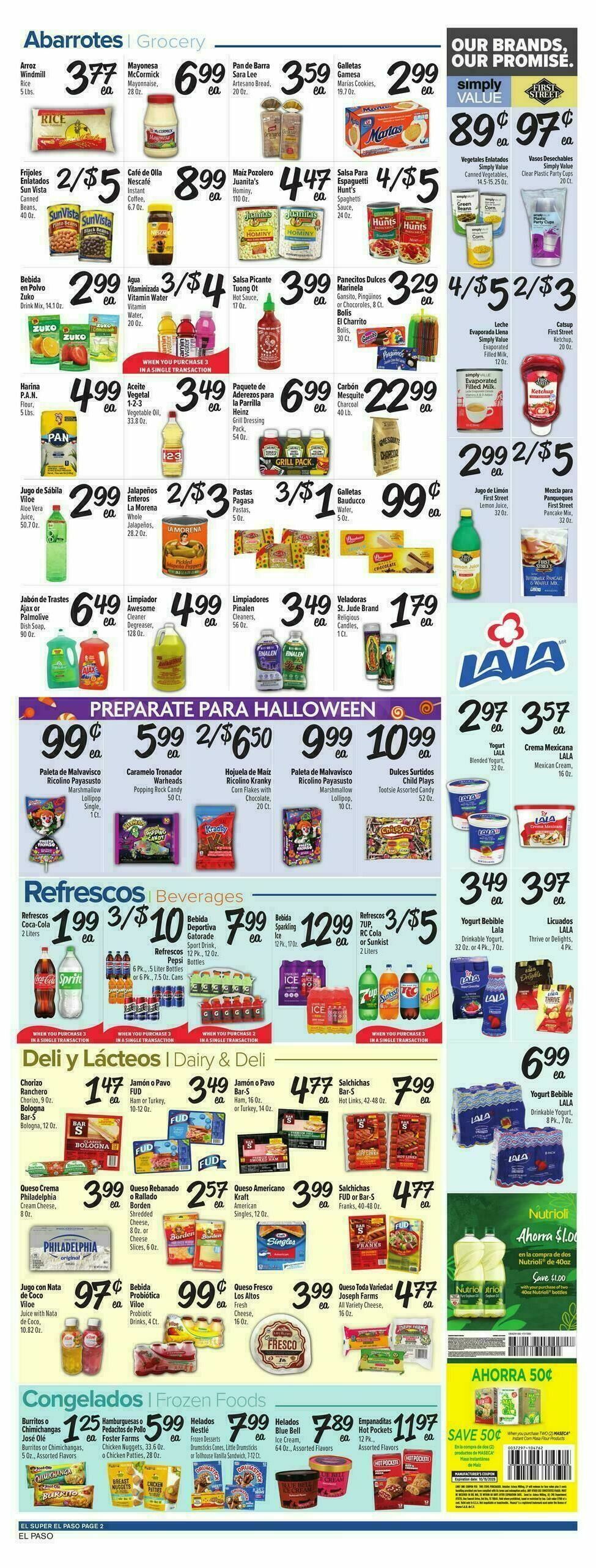 El Super Markets Weekly Ad from October 8