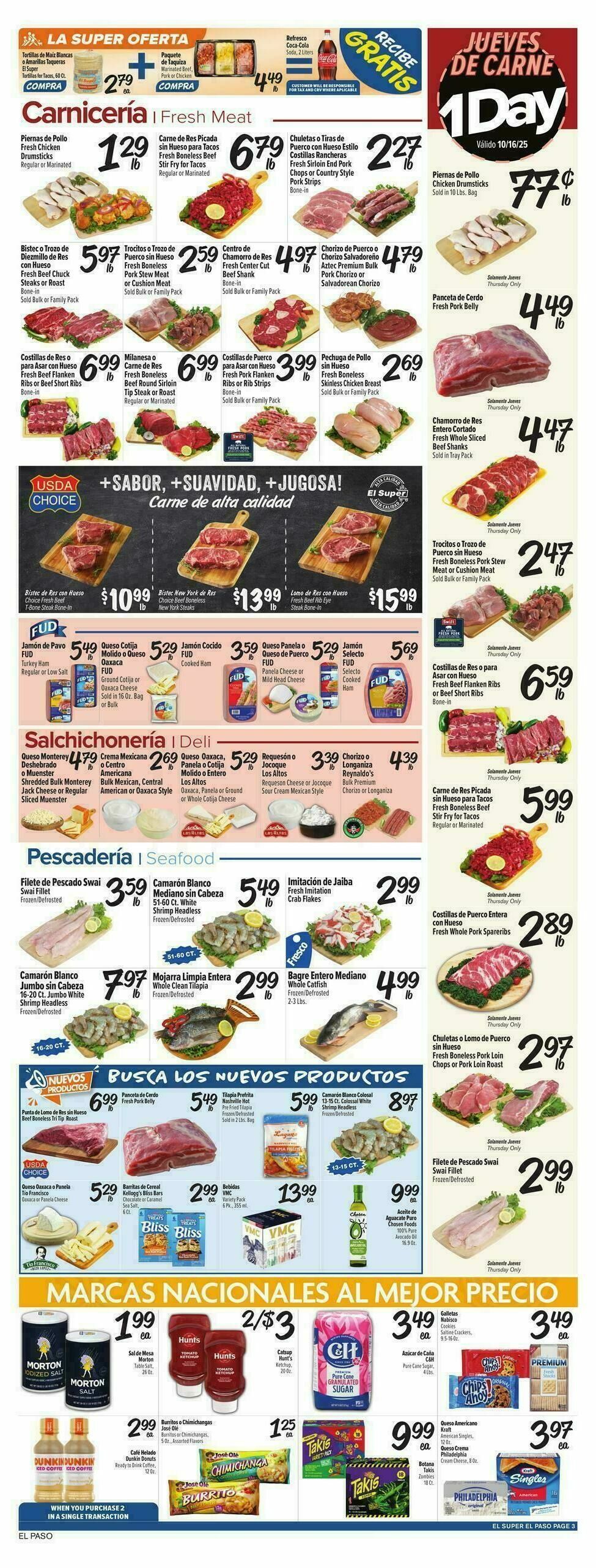 El Super Markets Weekly Ad from October 15