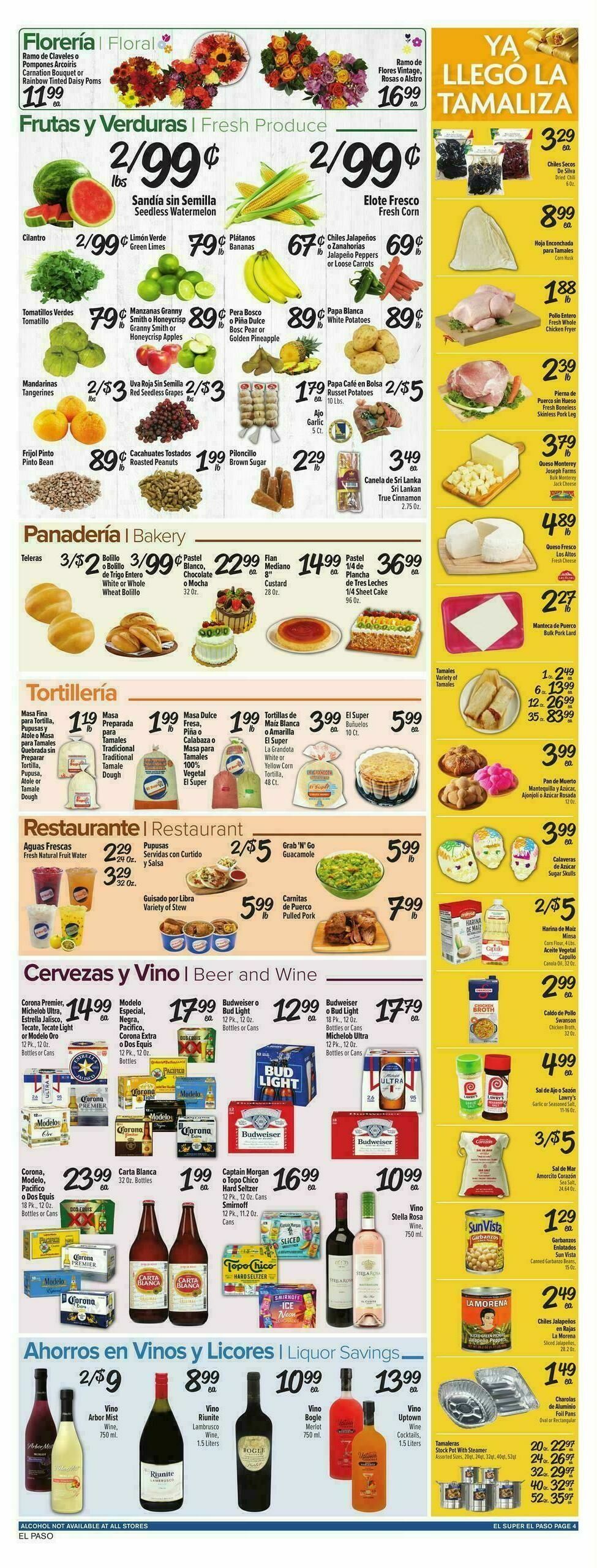 El Super Markets Weekly Ad from October 15