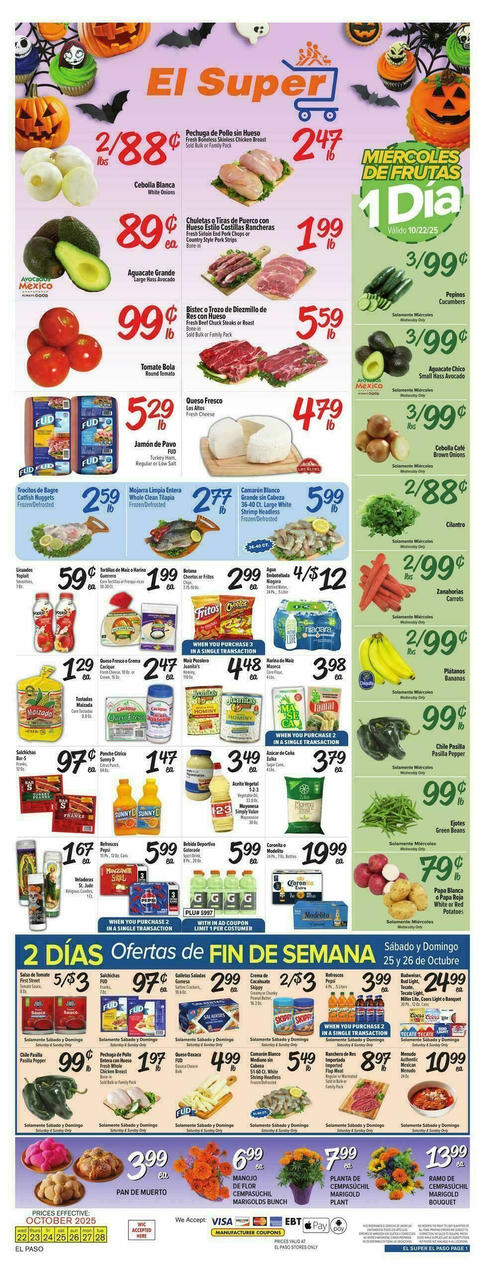 El Super Markets Weekly Ad from October 22