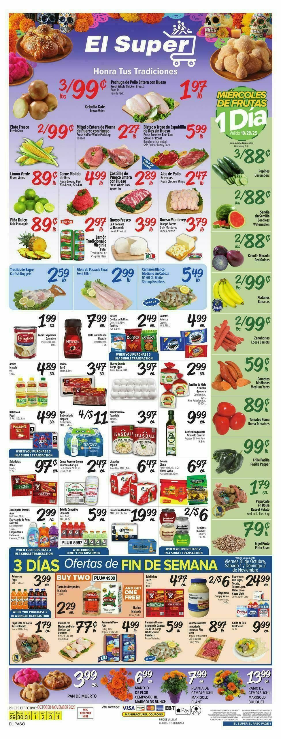 El Super Markets Weekly Ad from October 29