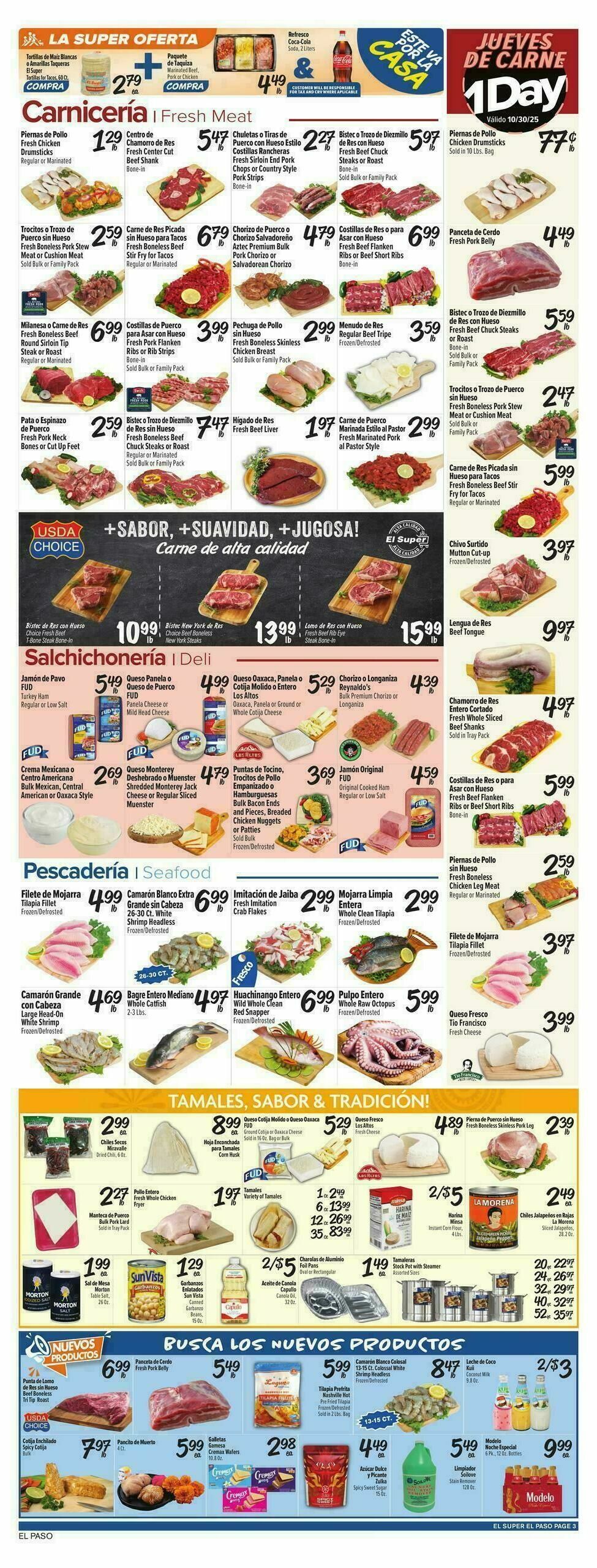 El Super Markets Weekly Ad from October 29