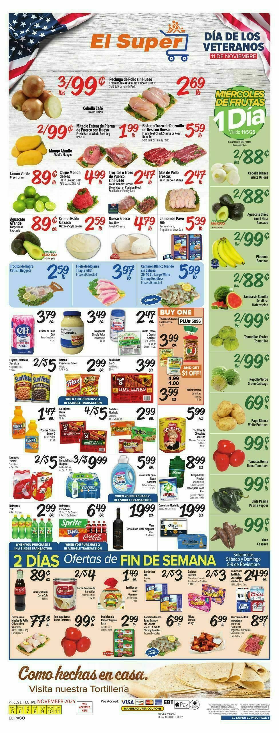 El Super Markets Weekly Ad from November 5