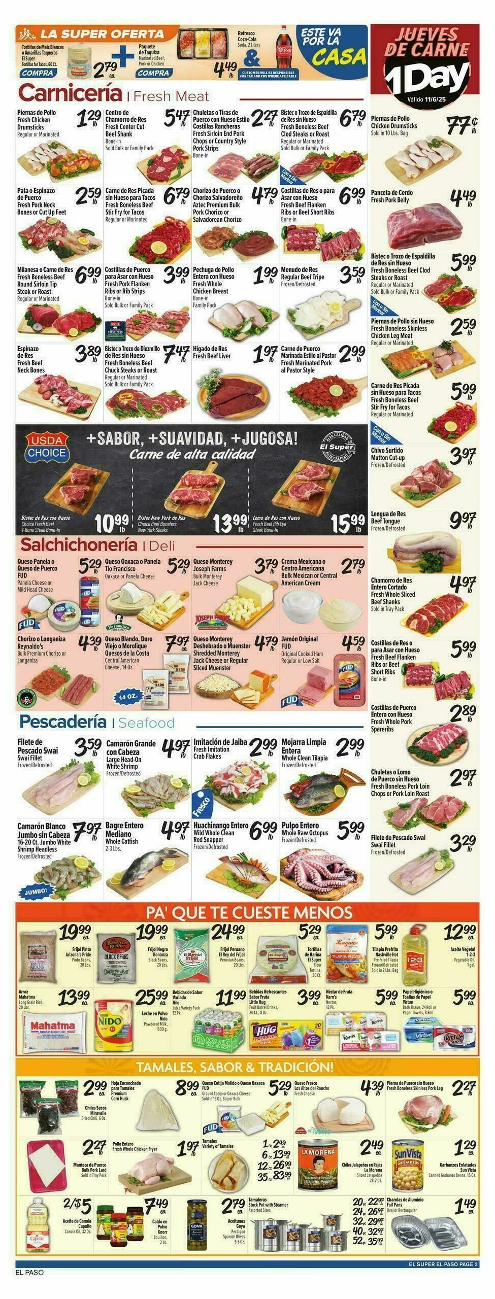El Super Markets Weekly Ad from November 5