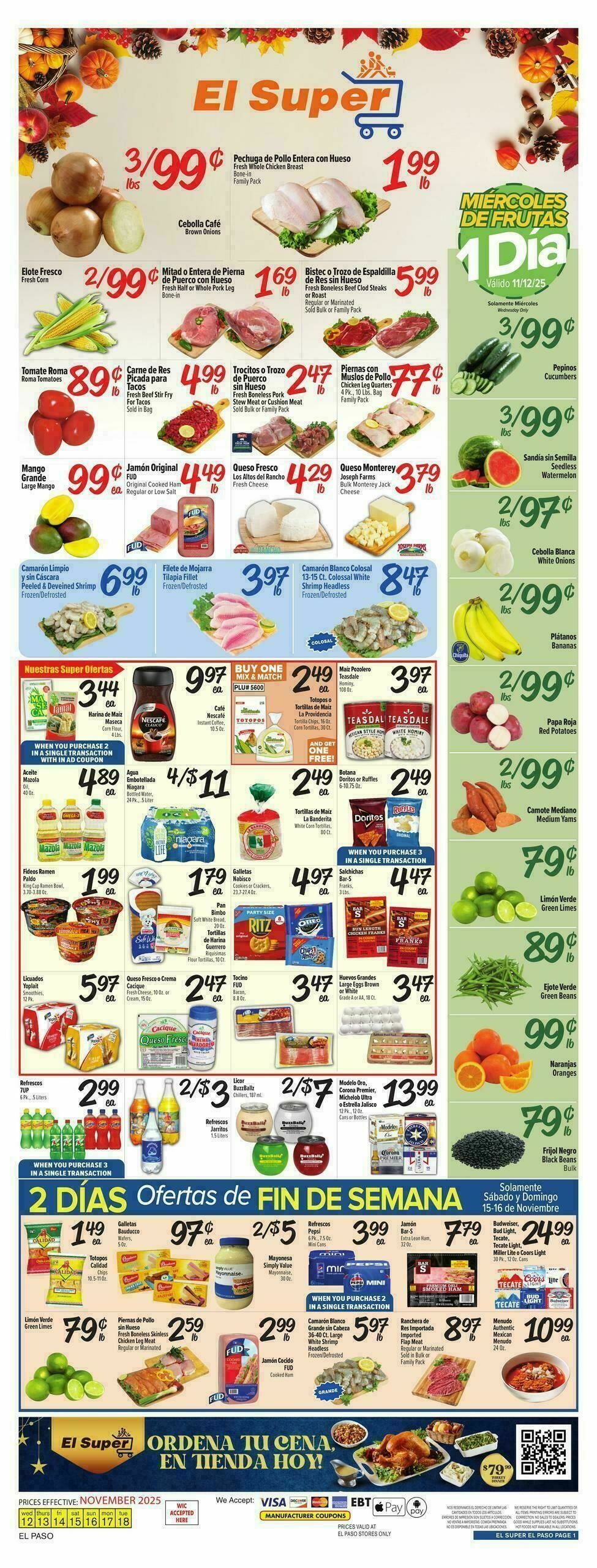 El Super Markets Weekly Ad from November 12