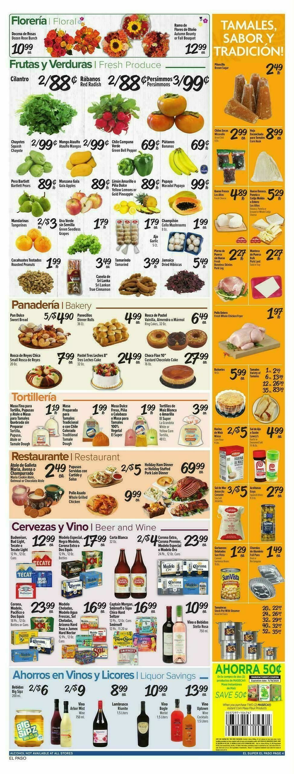 El Super Markets Weekly Ad from November 12