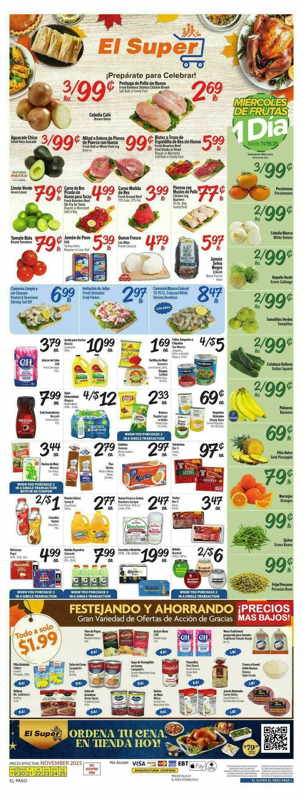 El Super Markets Weekly Ad from November 19