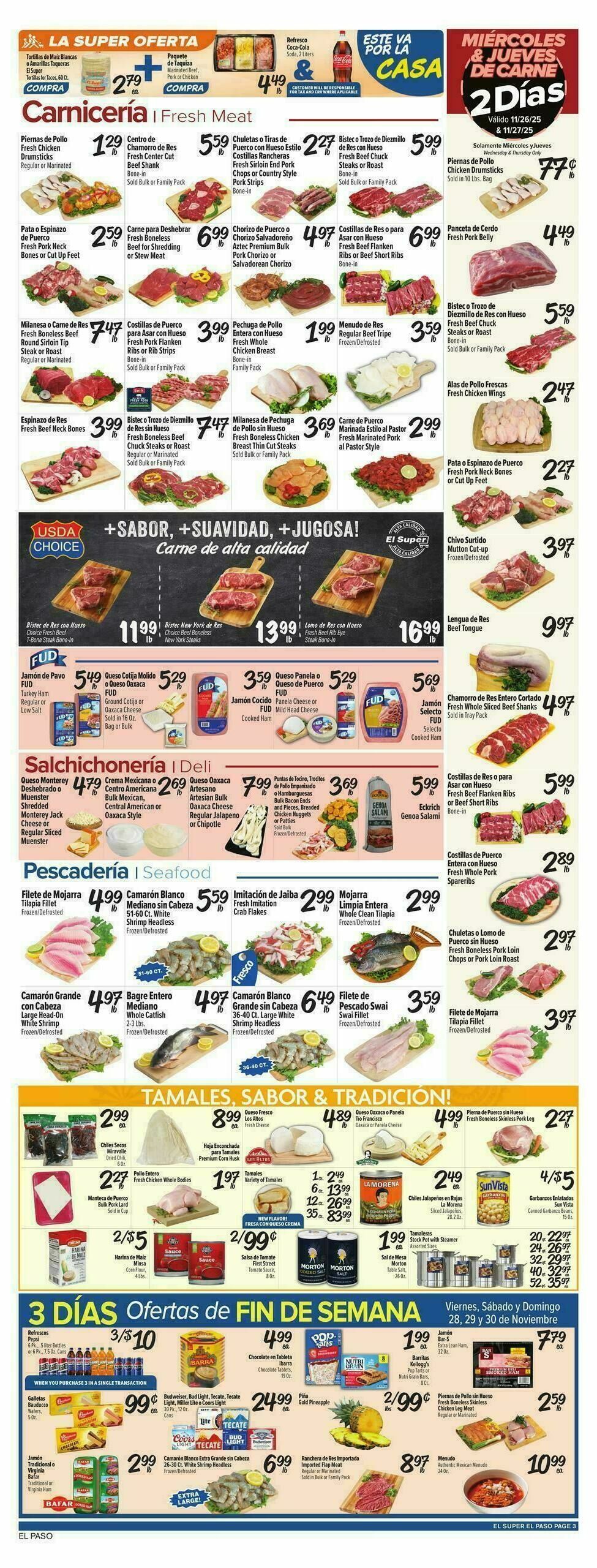 El Super Markets Weekly Ad from November 26