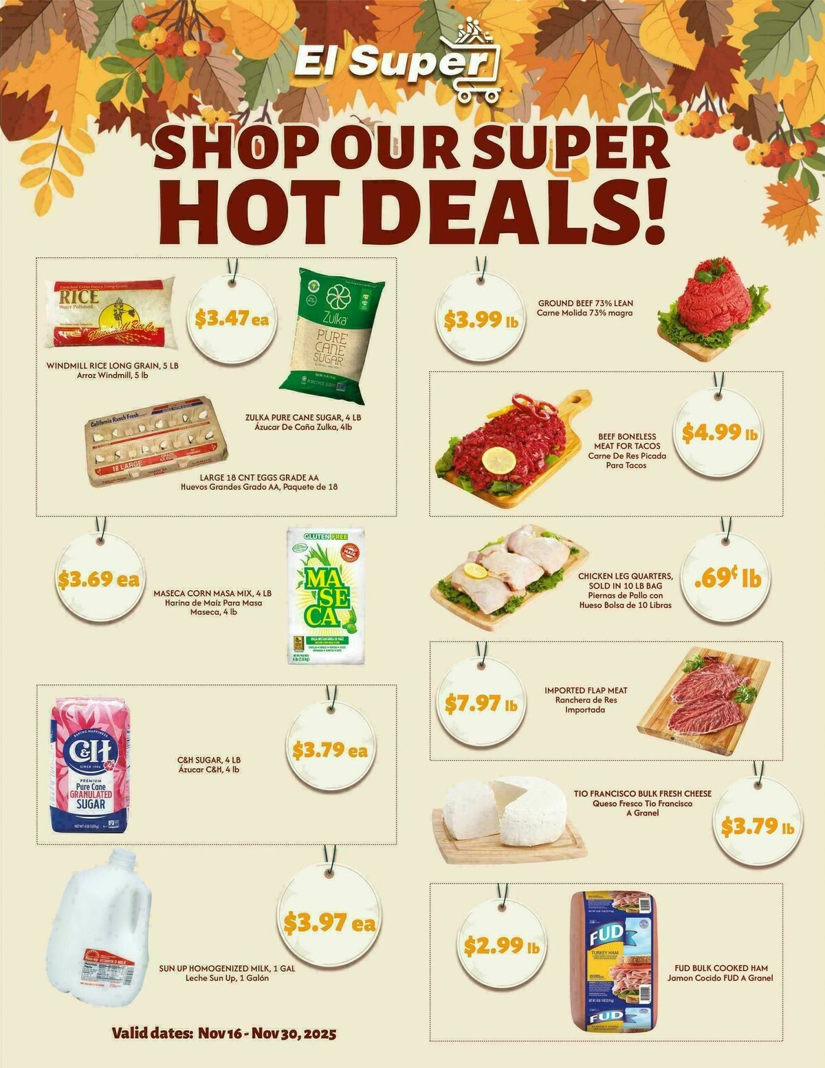 El Super Markets Weekly Ad from November 26