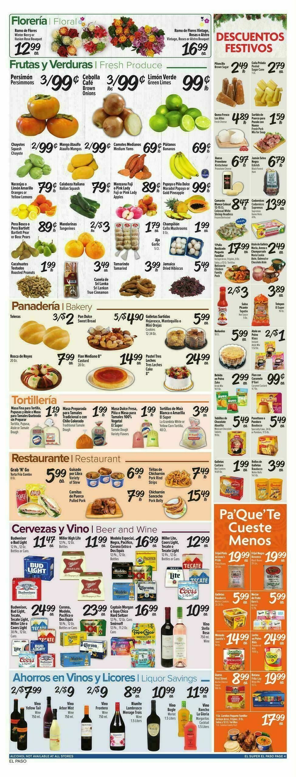 El Super Markets Weekly Ad from December 3