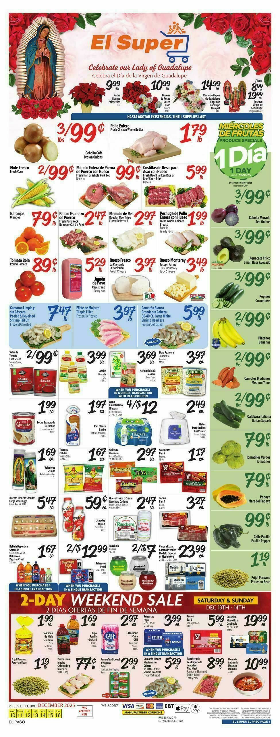 El Super Markets Weekly Ad from December 10