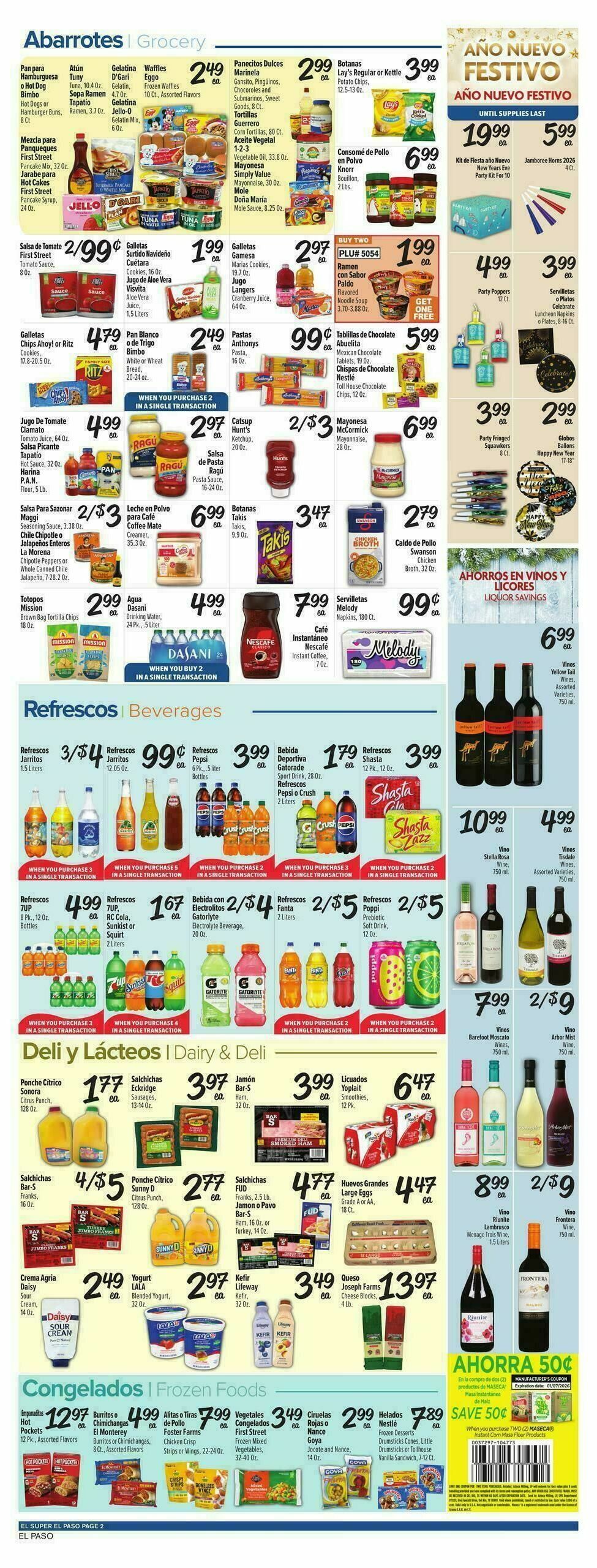 El Super Markets Weekly Ad from December 24