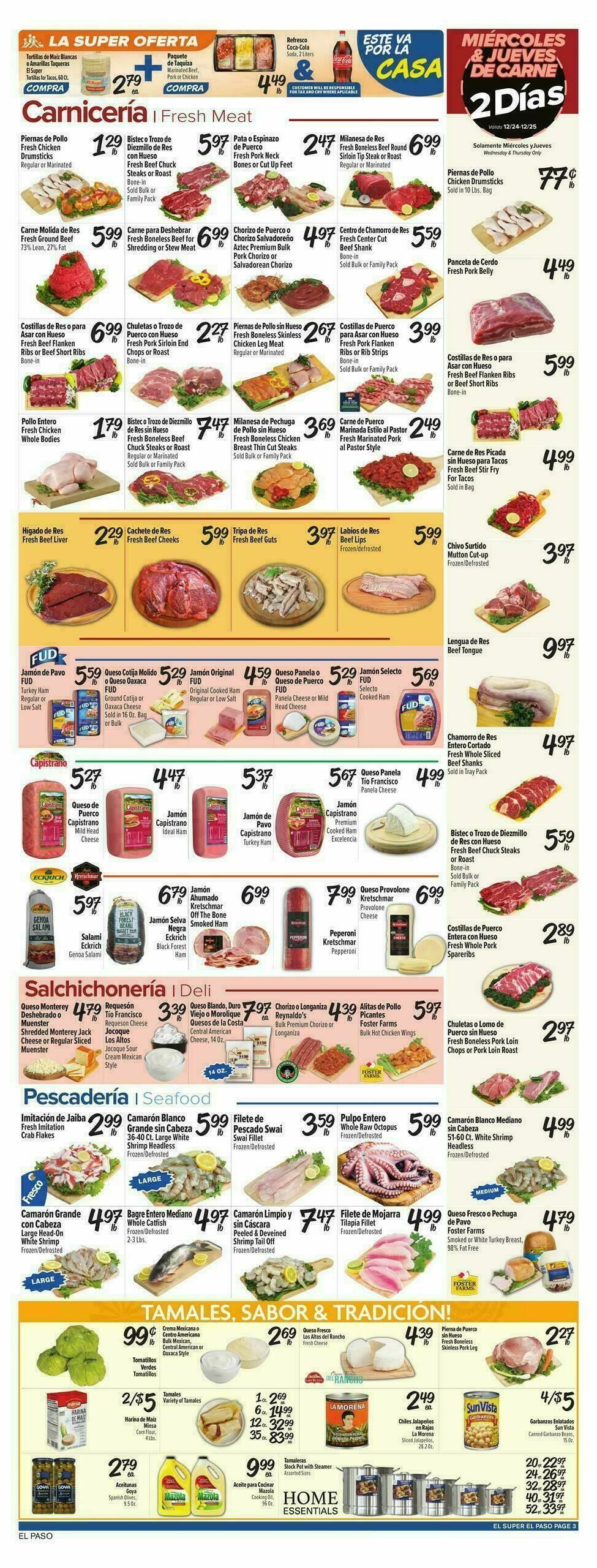 El Super Markets Weekly Ad from December 24