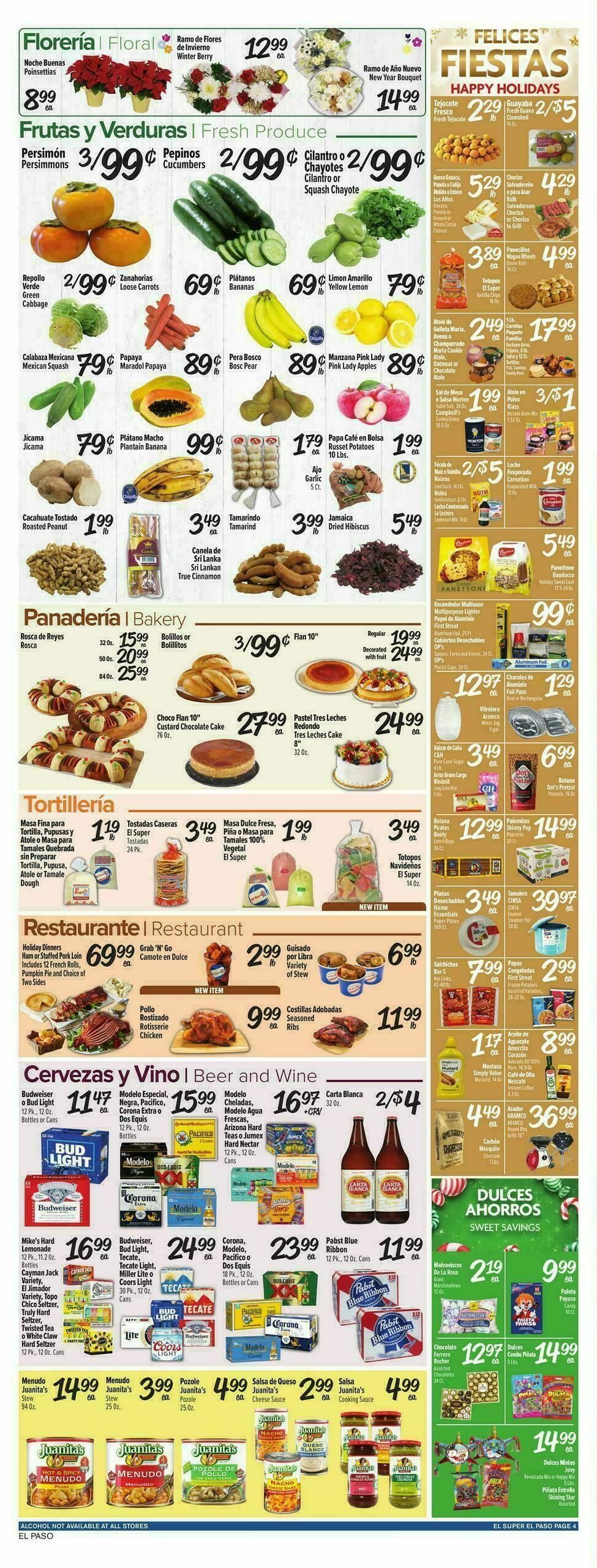 El Super Markets Weekly Ad from December 24