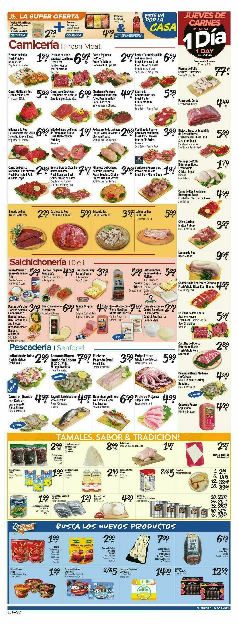 El Super Markets Weekly Ad from December 31
