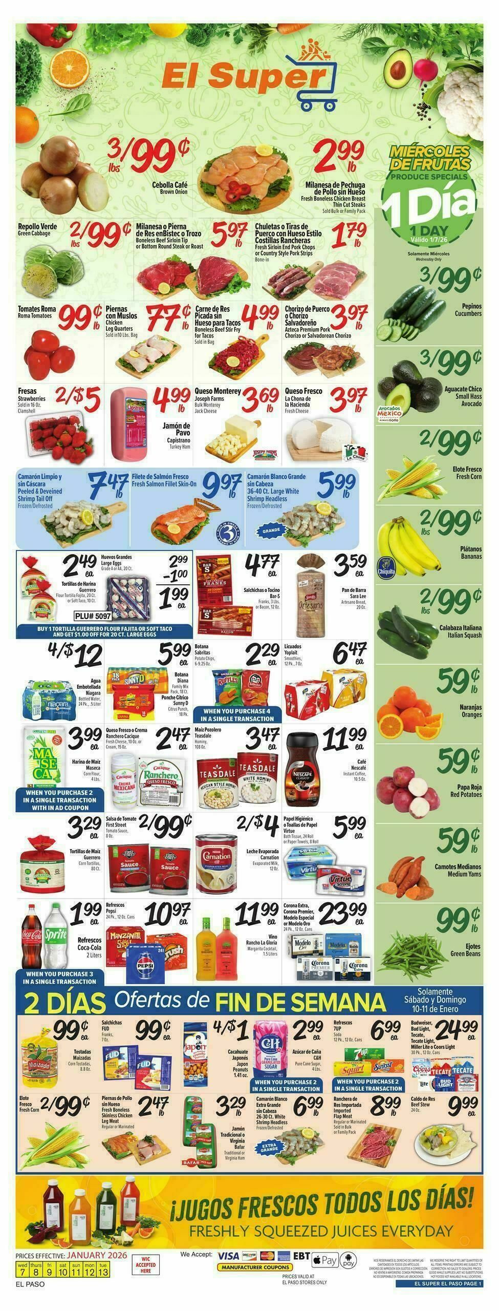 El Super Markets Weekly Ad from January 7