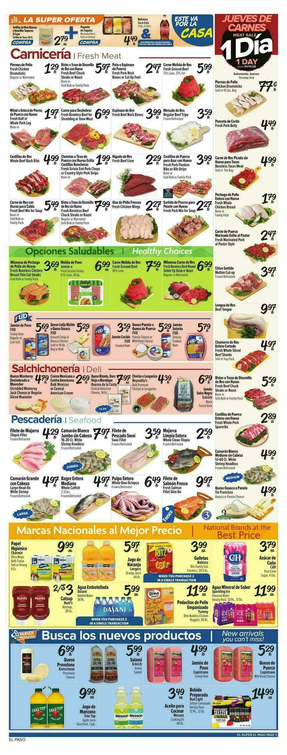 El Super Markets Weekly Ad from January 14