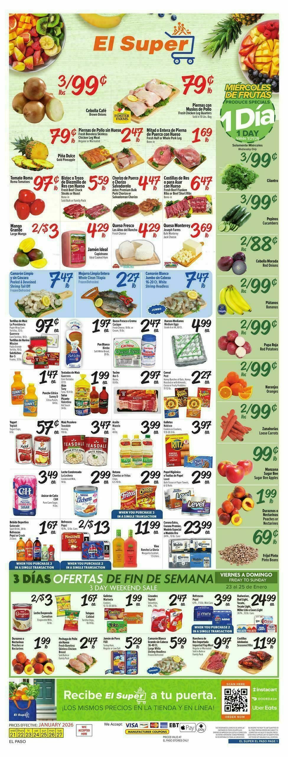 El Super Markets Weekly Ad from January 21