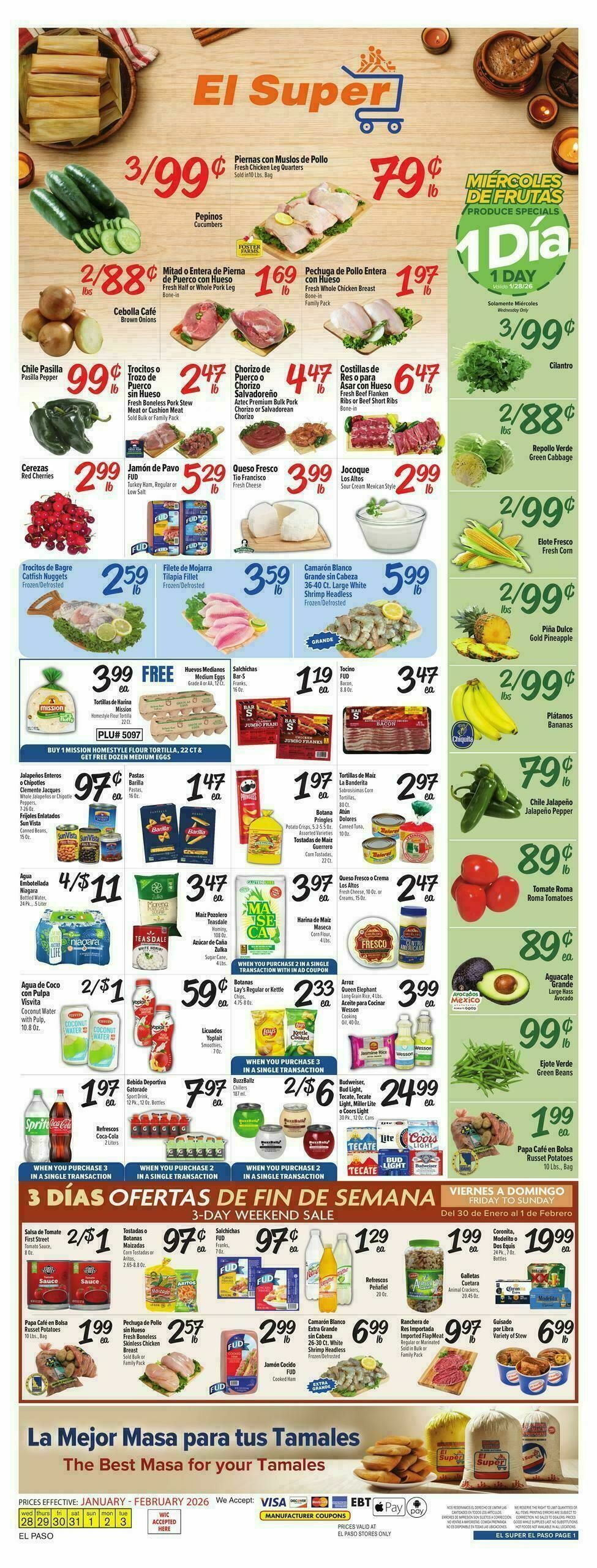 El Super Markets Weekly Ad from January 28