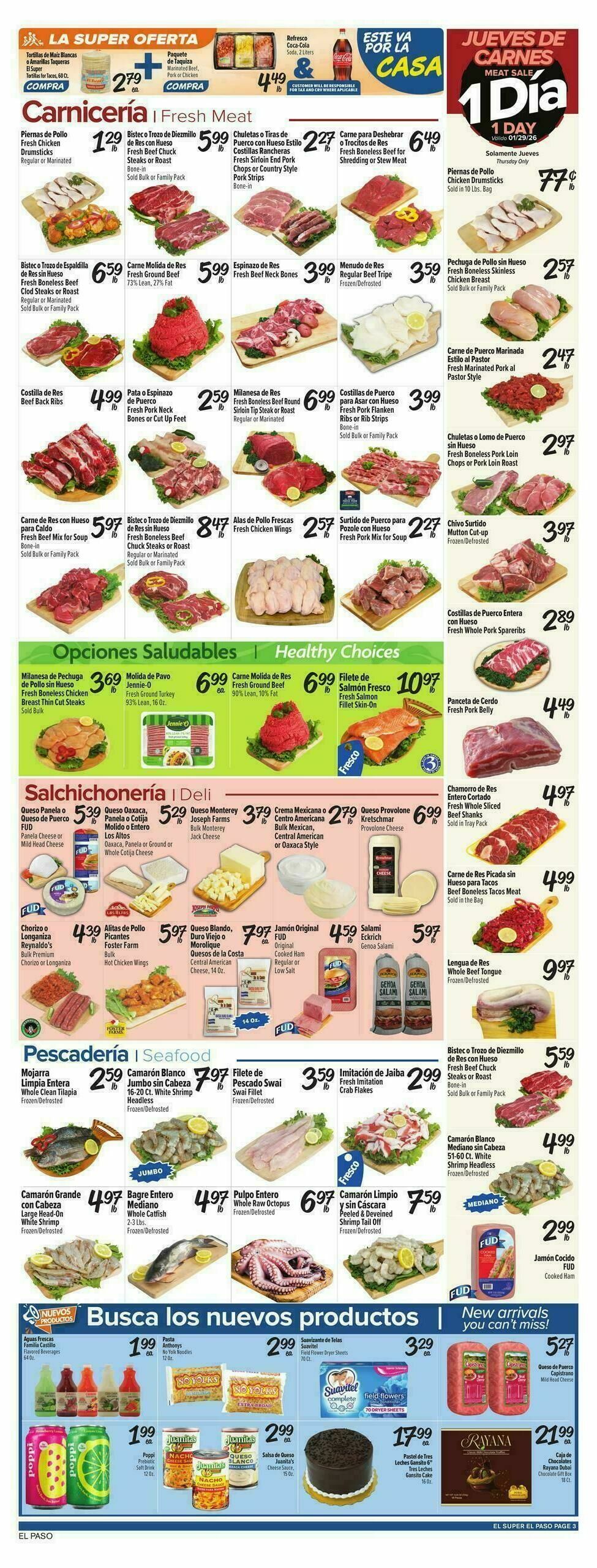El Super Markets Weekly Ad from January 28