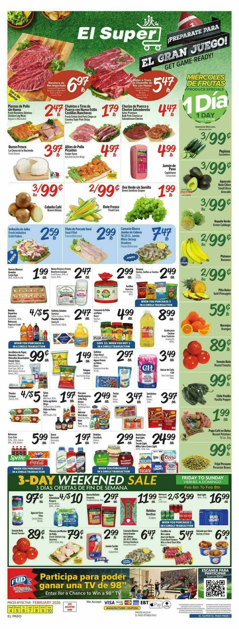El Super Markets Weekly Ad from February 4
