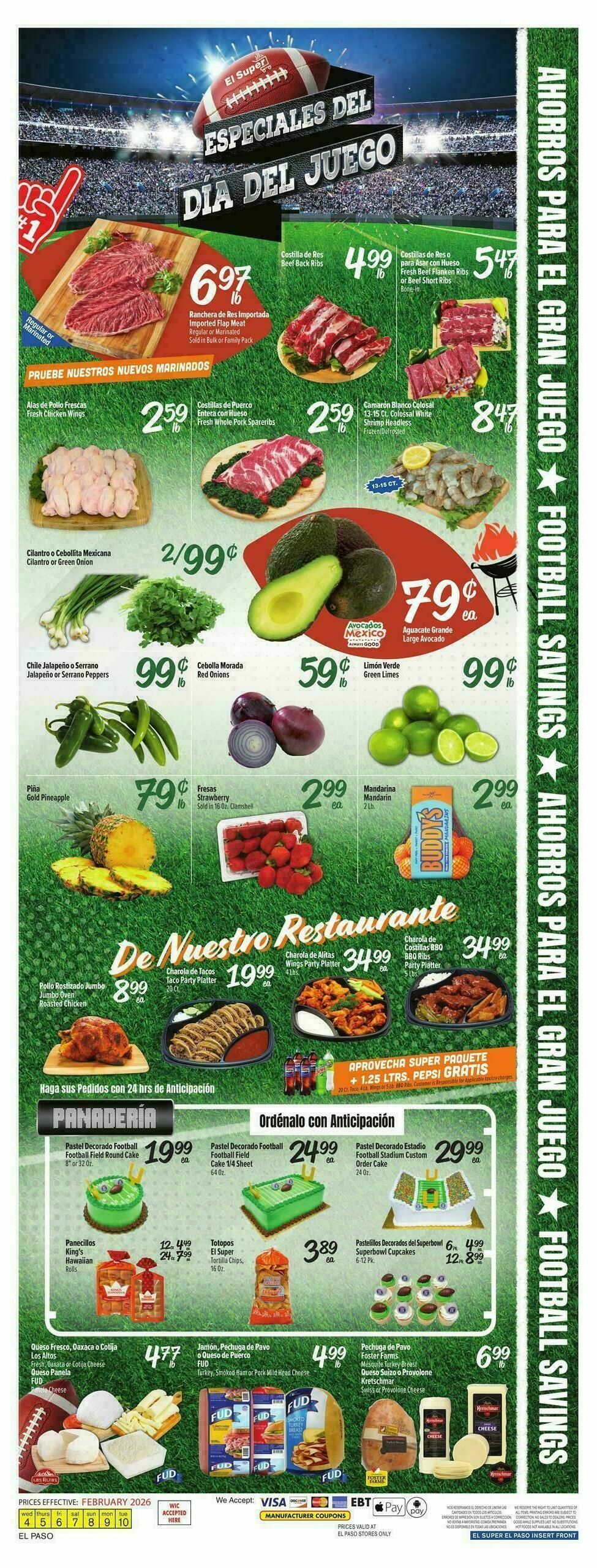 El Super Markets Weekly Ad from February 4