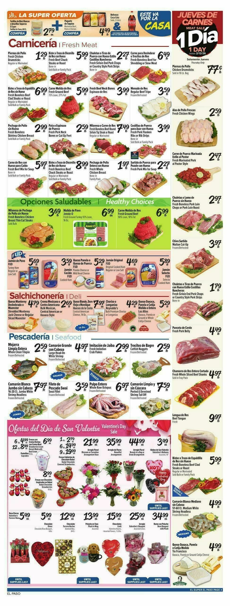 El Super Markets Weekly Ad from February 11