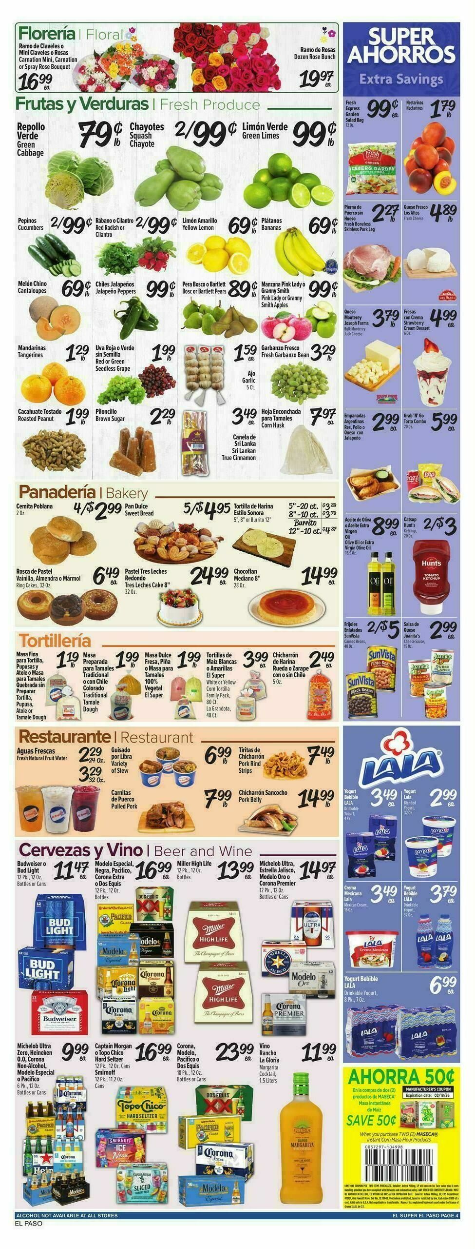 El Super Markets Weekly Ad from February 11