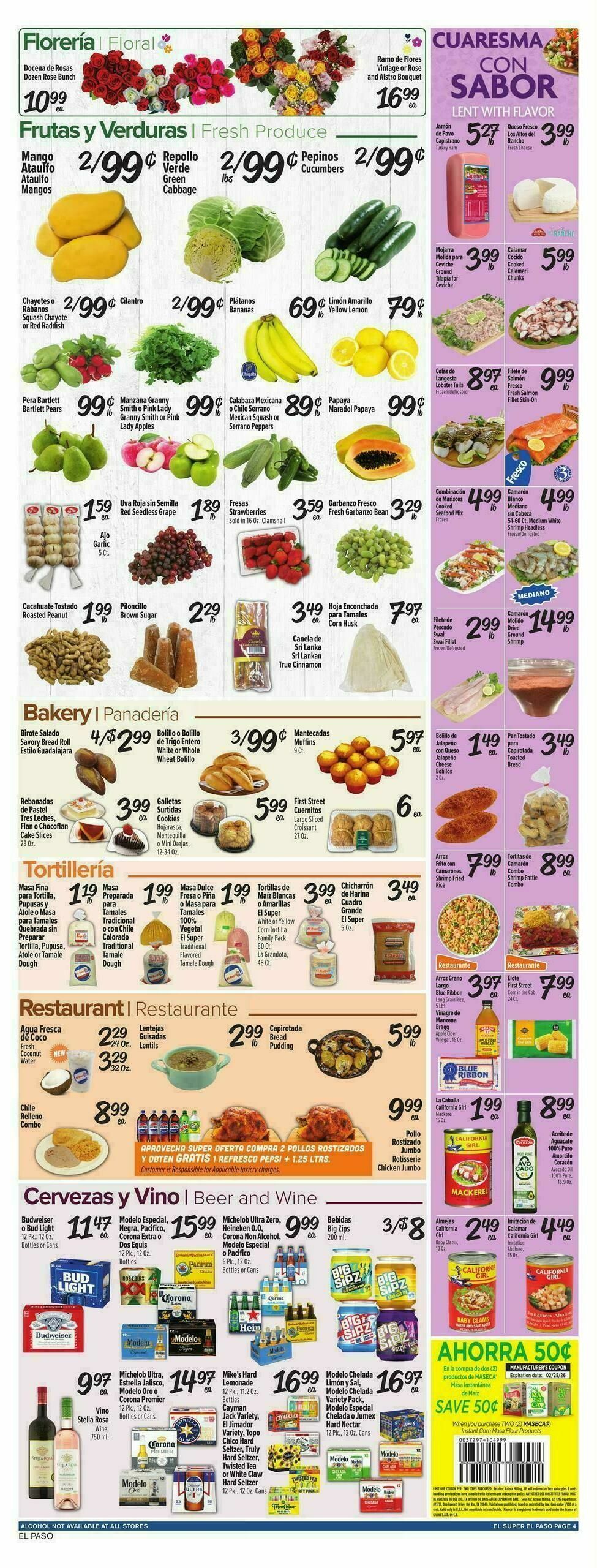 El Super Markets Weekly Ad from February 18