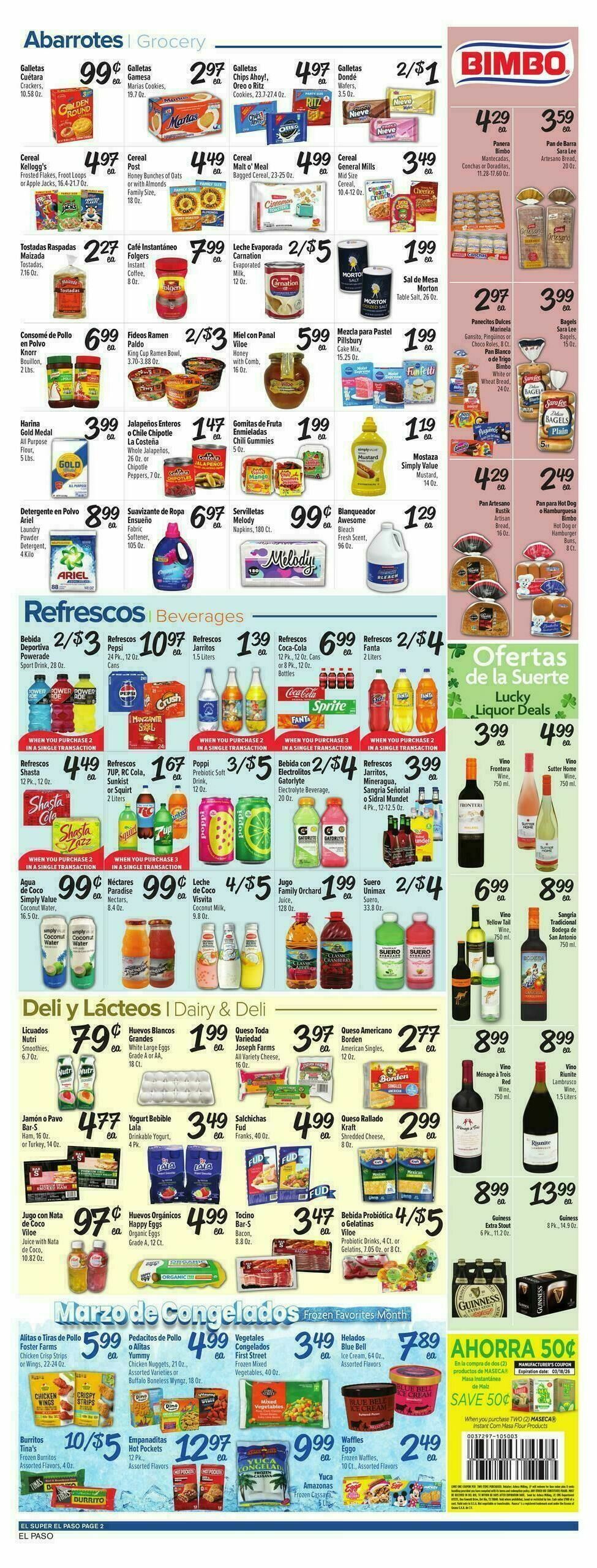El Super Markets Weekly Ad from March 11