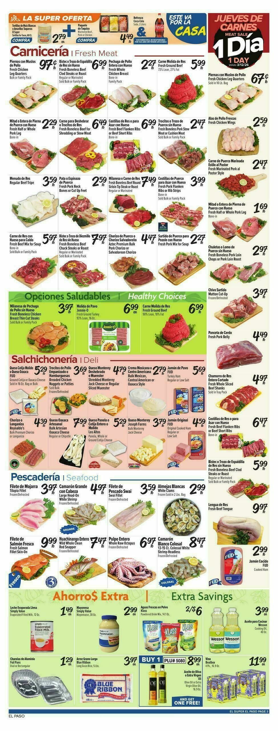 El Super Markets Weekly Ad from March 11