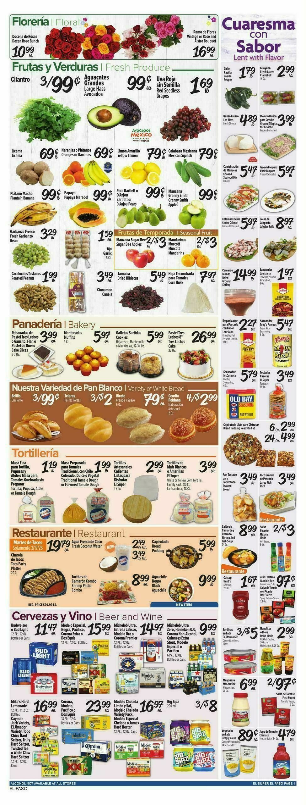 El Super Markets Weekly Ad from March 11