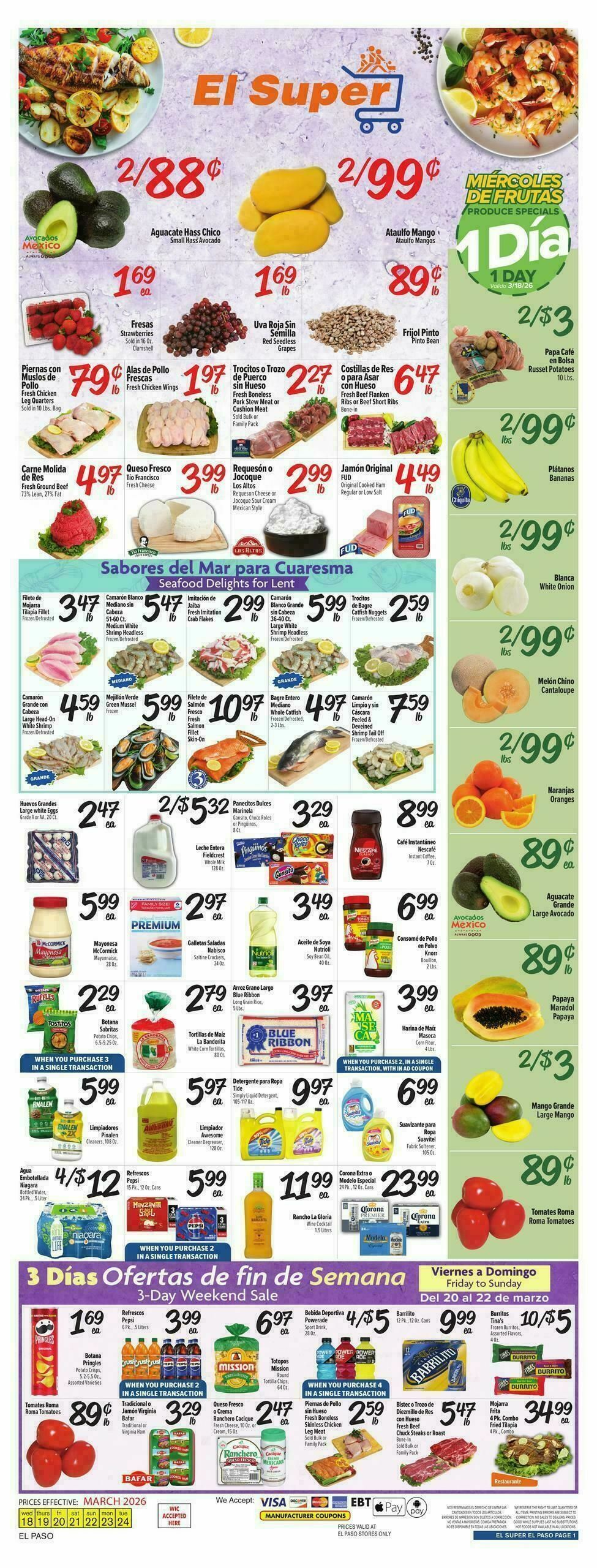 El Super Markets Weekly Ad from March 18