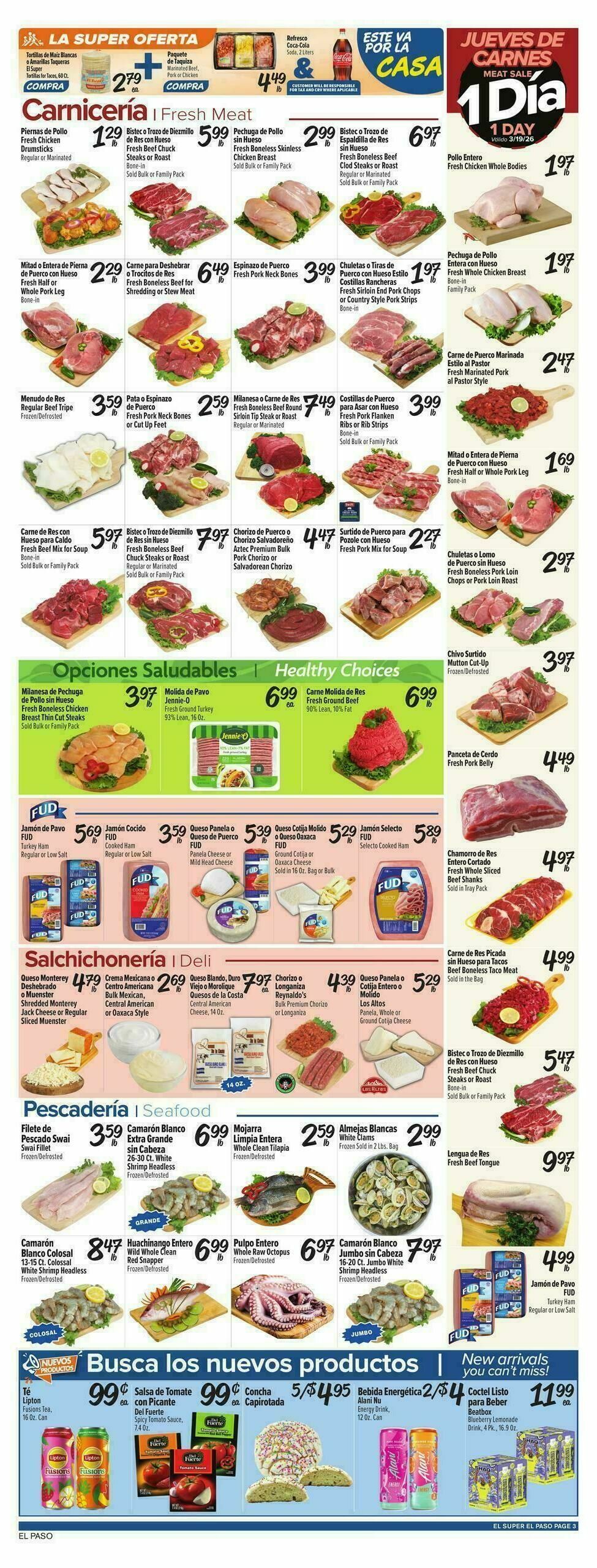 El Super Markets Weekly Ad from March 18