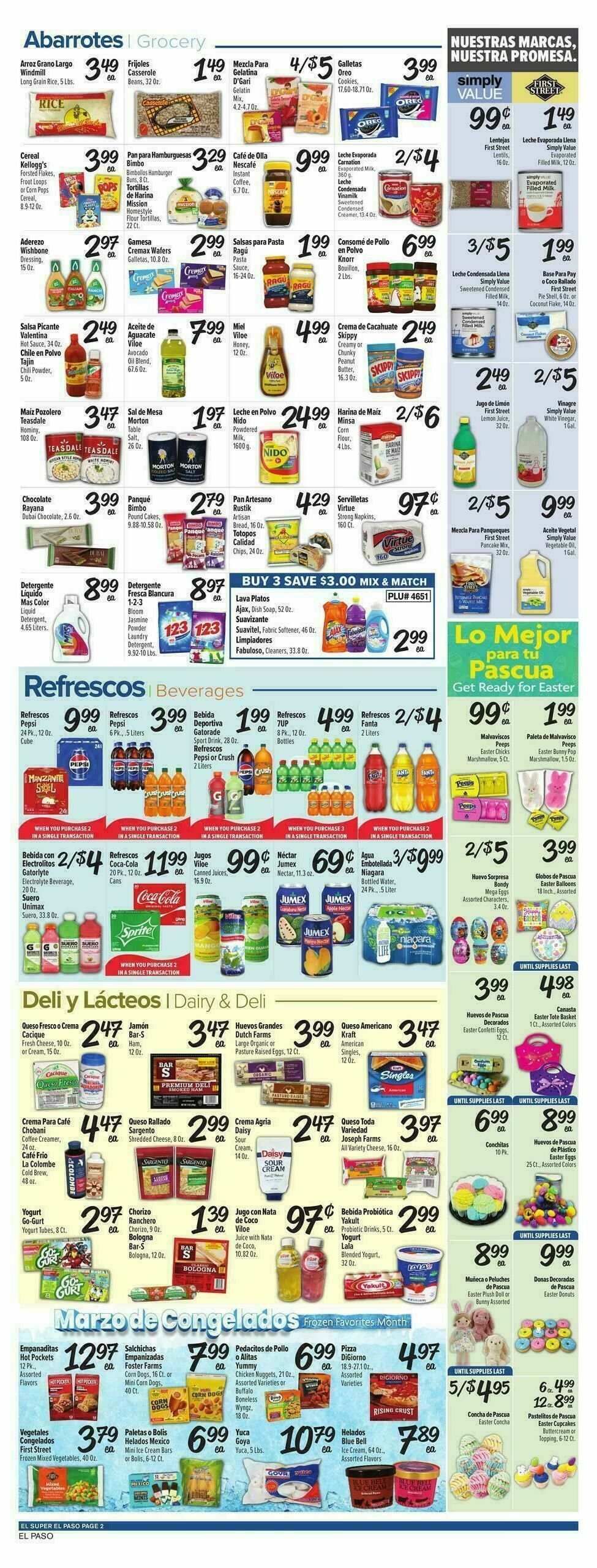 El Super Markets Weekly Ad from March 25