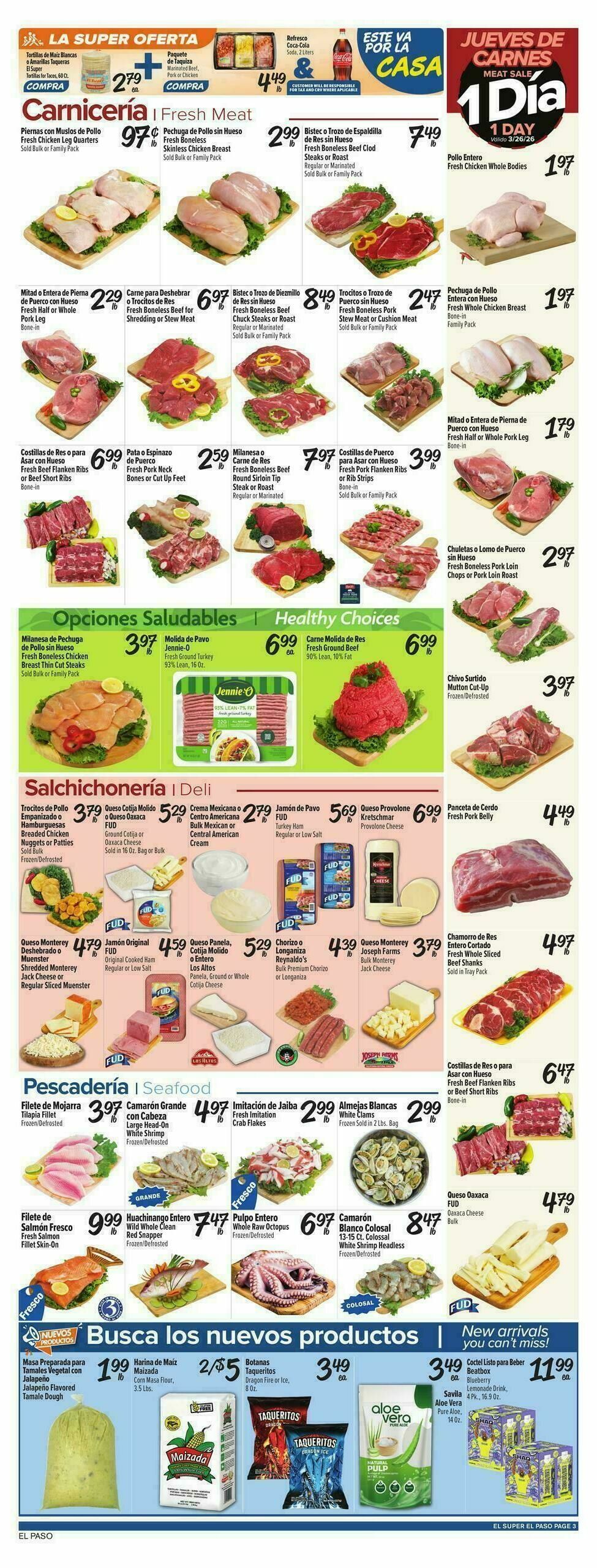 El Super Markets Weekly Ad from March 25